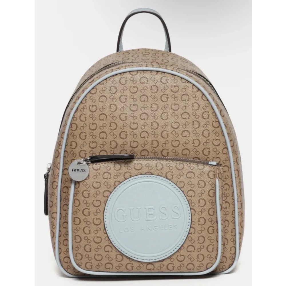 Mochilita Guess café turquesa