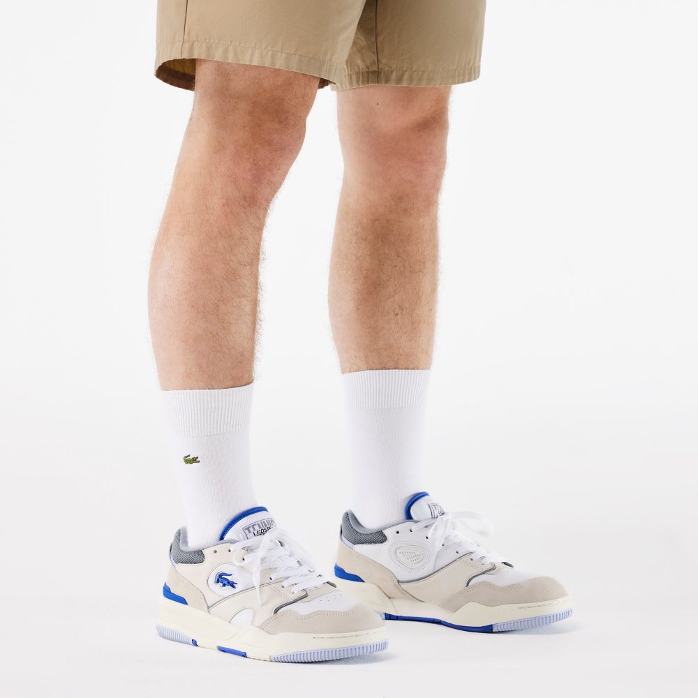 Tenis blancos c/ gris lacoste  124