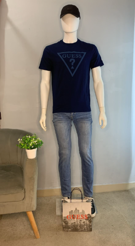 Playera azul Guess hom M
