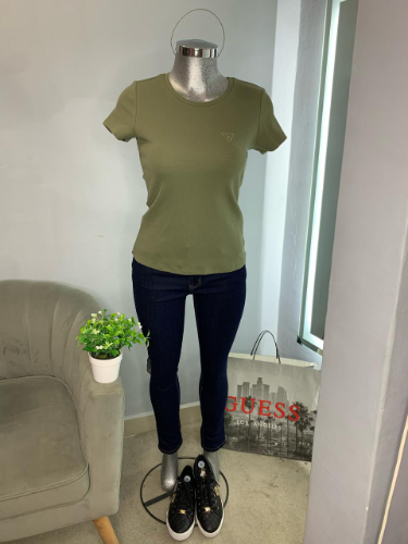 Playera verse militar mujer l guess