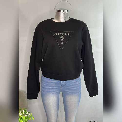 sudadera muj Negra Guess talla L