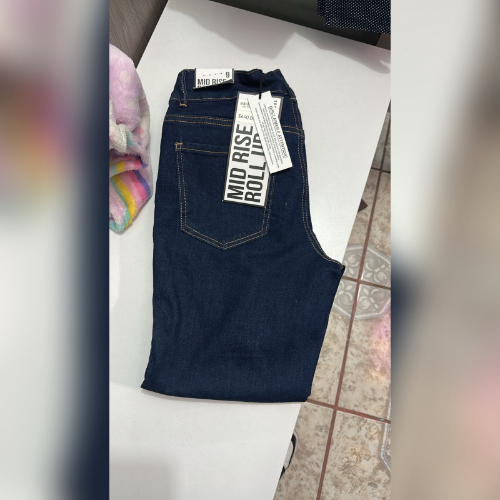 jeans azul marino dama