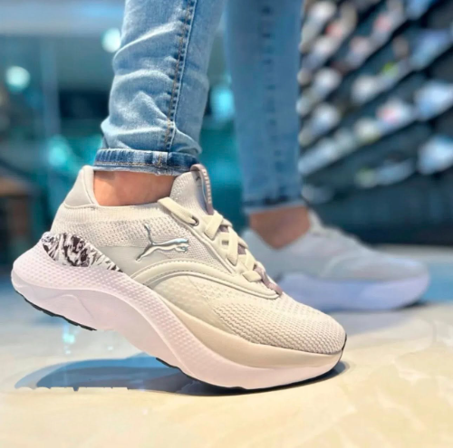 Tenis blanco morado puma