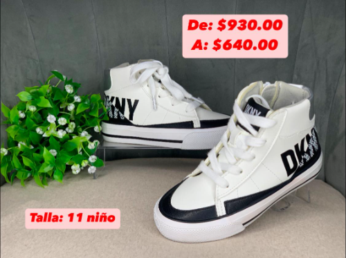DKNY1275 TENIS BLANCOS