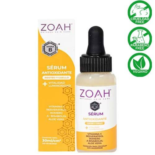 Serum facial antioxidante ZOAH Rosto y cuello