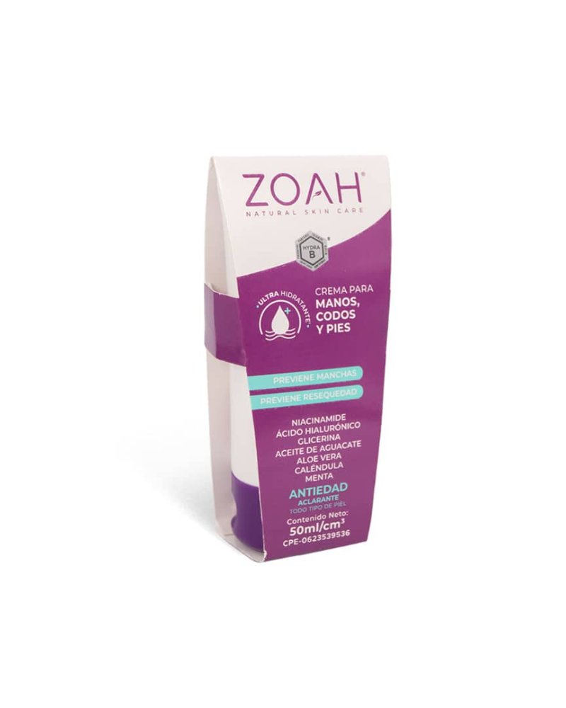 Crema para MANOS, CODOS Y PIES ZOAH 50ml