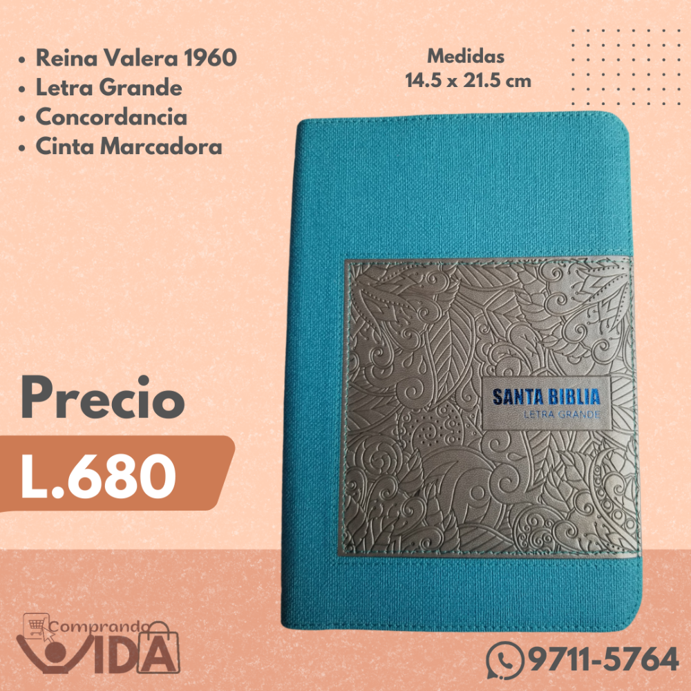 Biblia Letra Grande Azul