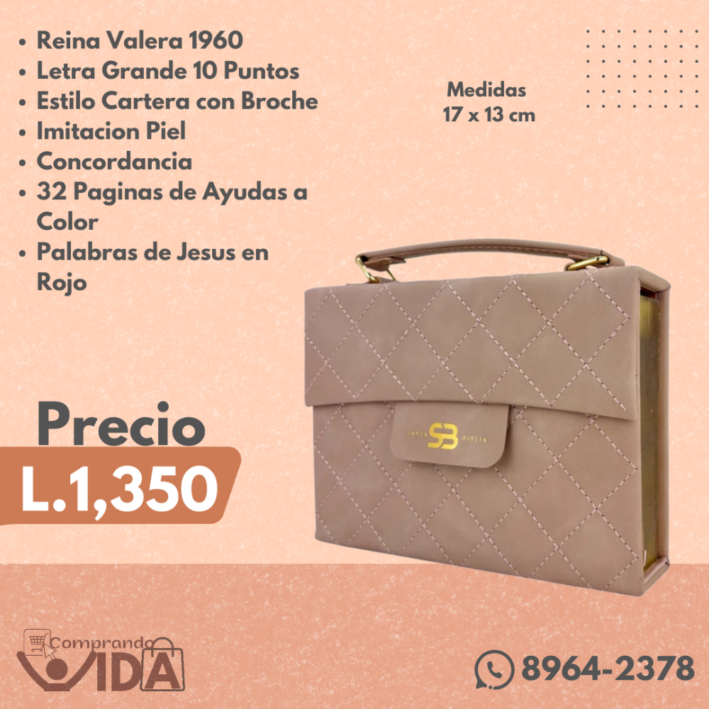 BIBLIA CARTERA BEIGE