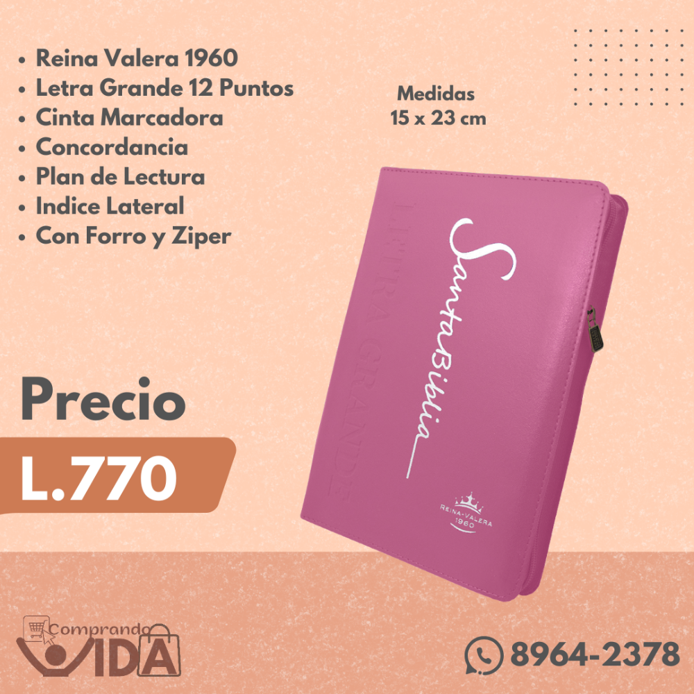 RVR065CZLGTI ROSA LETRA GRANDE