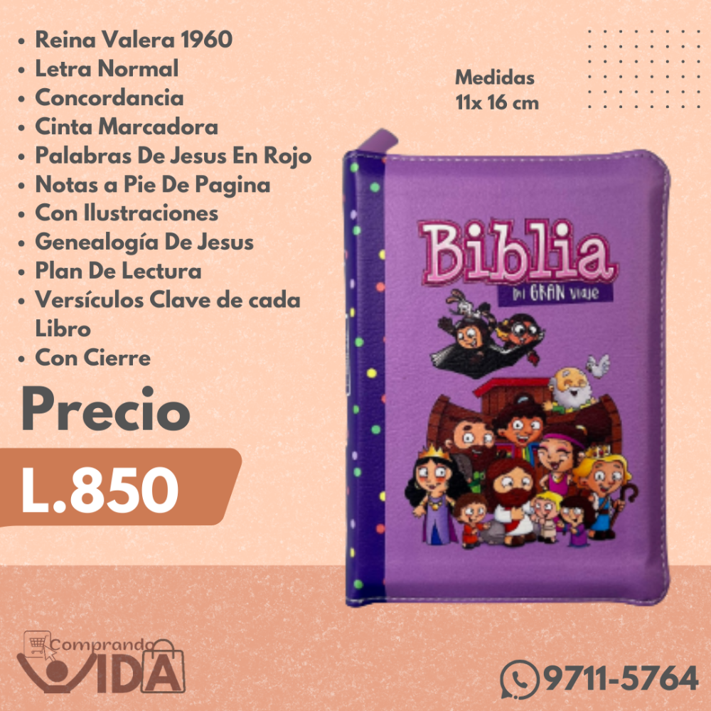 Biblia Mi  Gran Viaje Morado