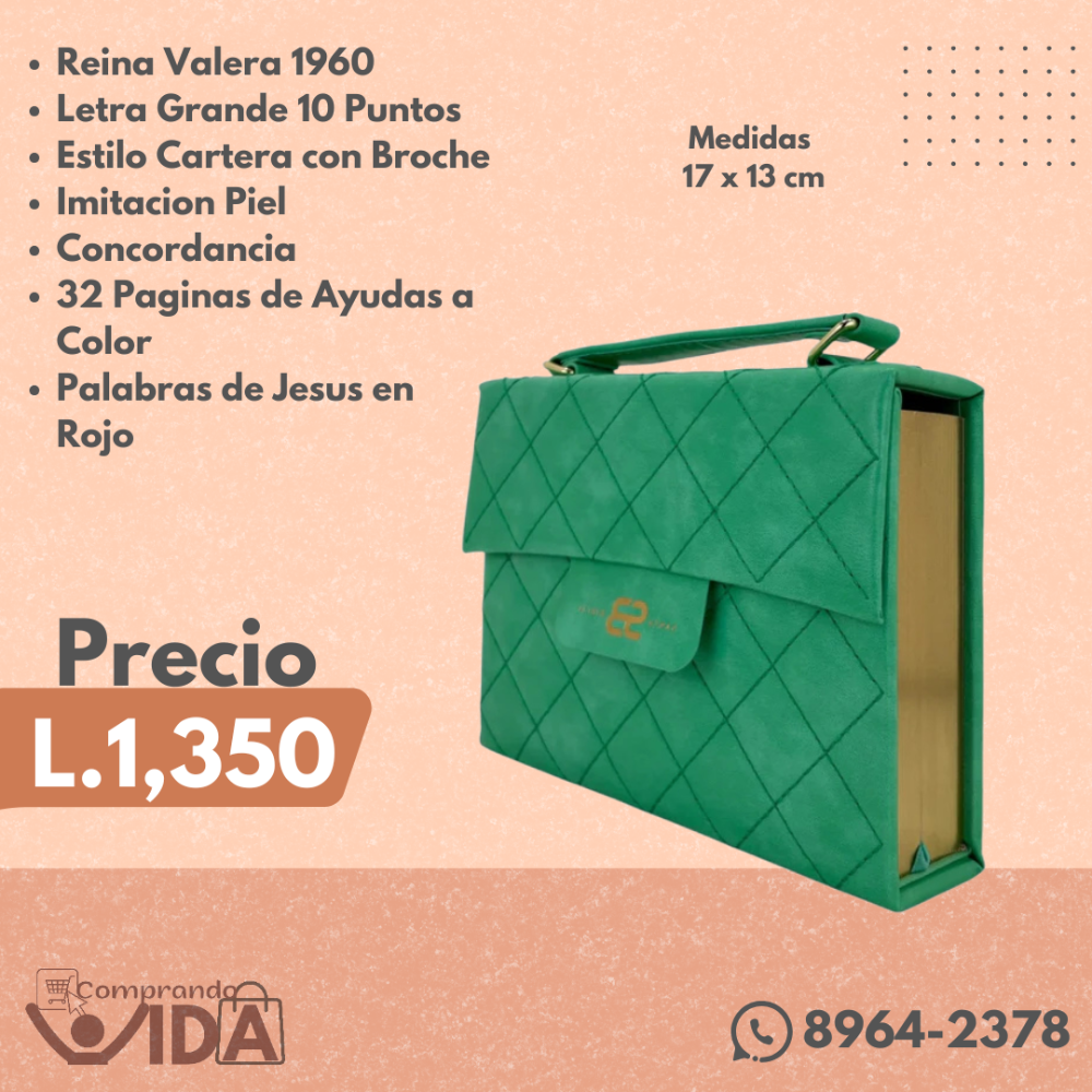 BIBLIA CARTERA VERDE