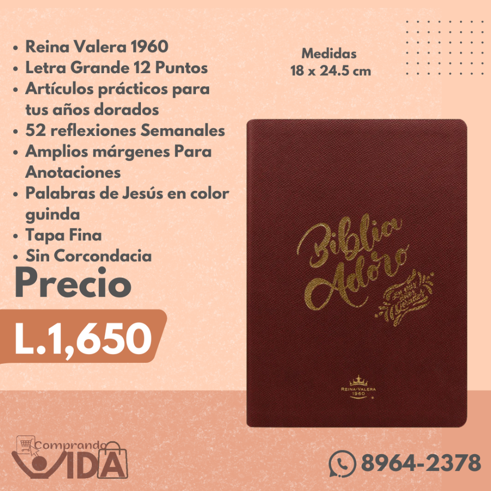 BIBLIA ADORO TAPA FINA