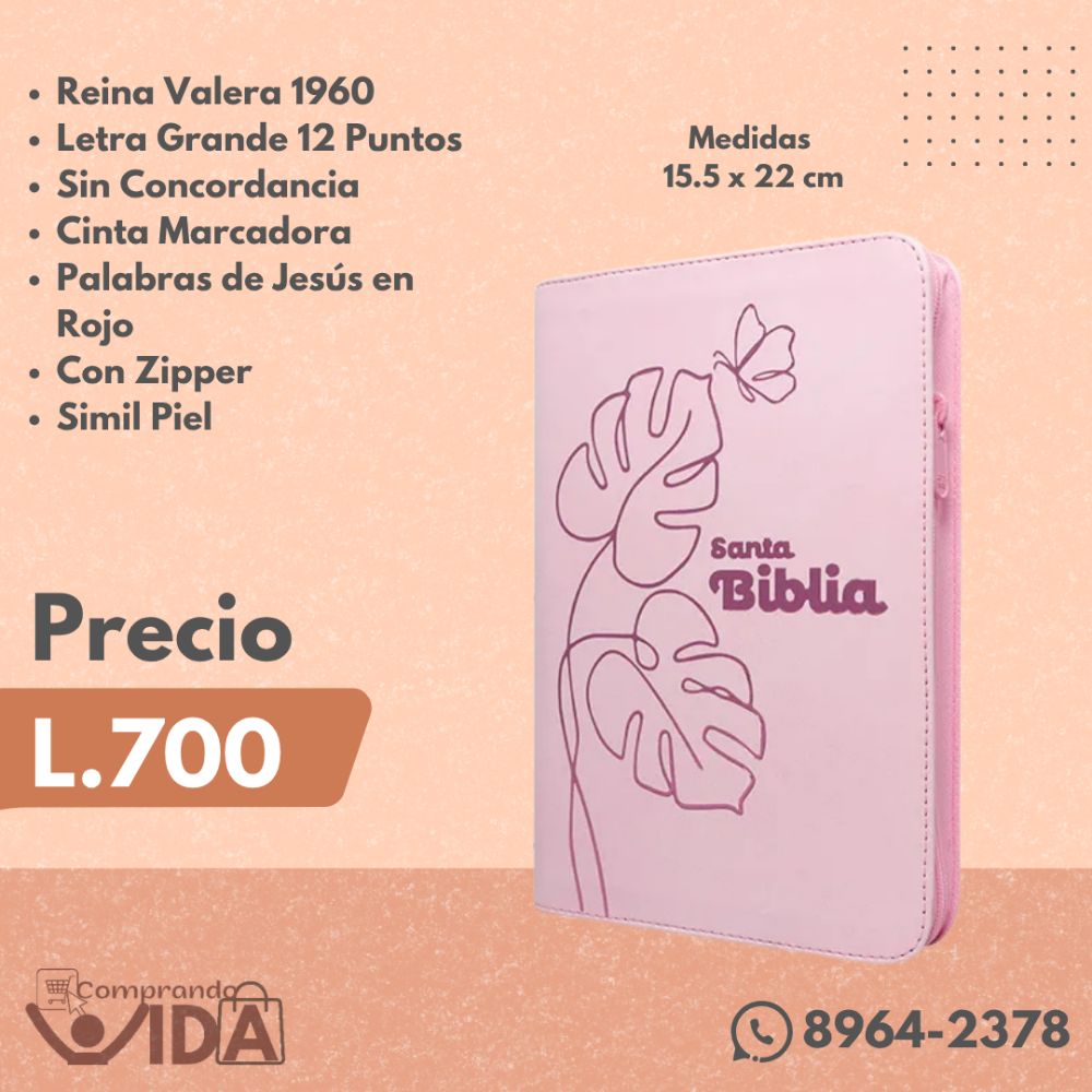 RVR066LGZPJR ROSA HOJAS MARIPOSA