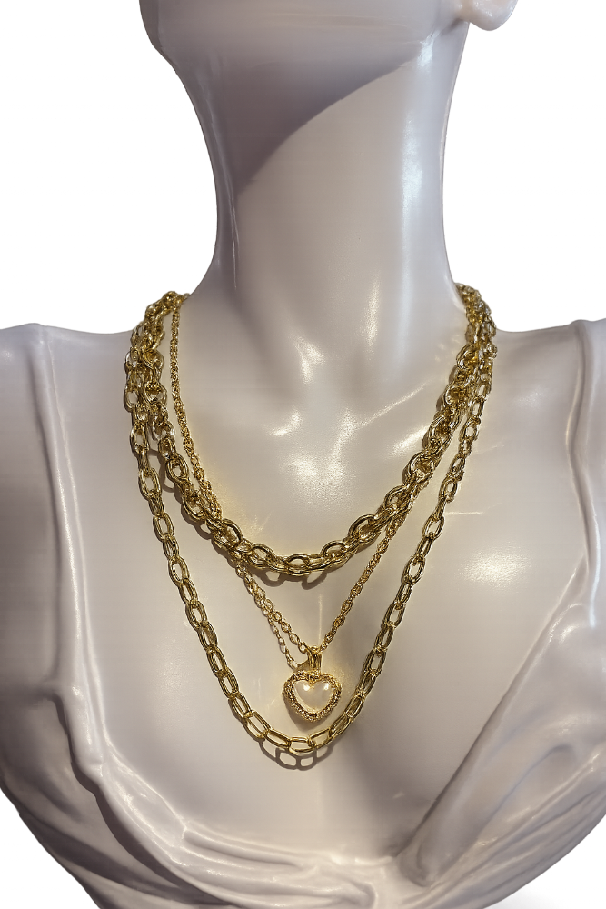 Cadena elegante corazón