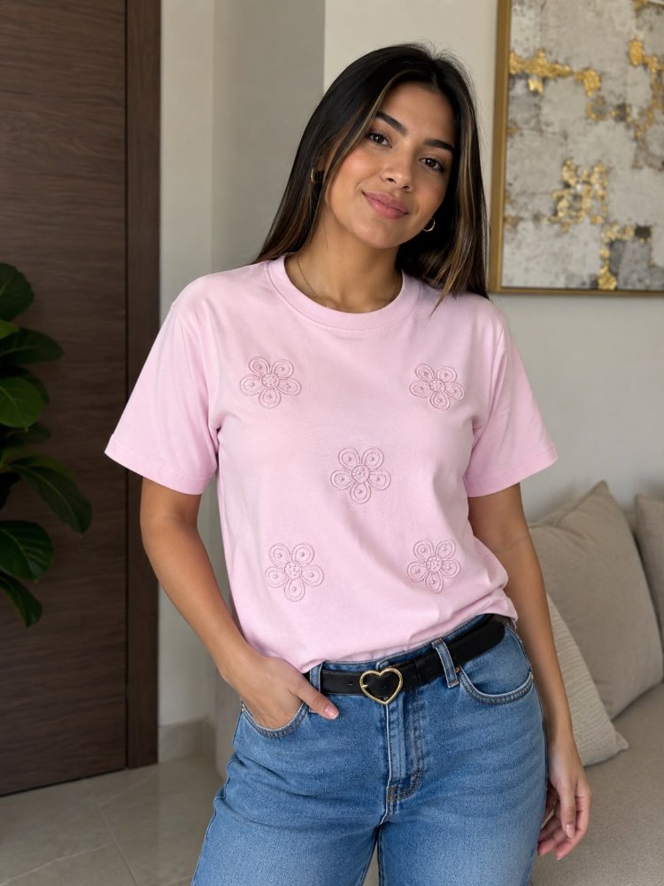 CAMISETA ROSADA