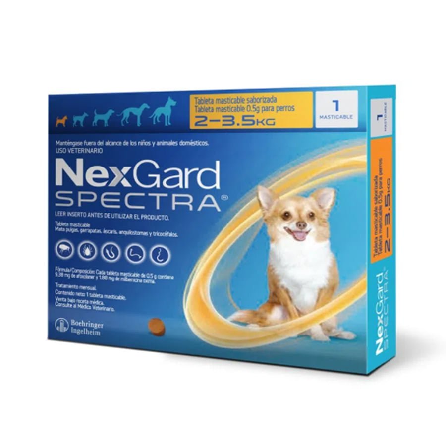NexGard SPECTRA 2 a 3.5 Kg (4.4 a 7,7 Lbs)