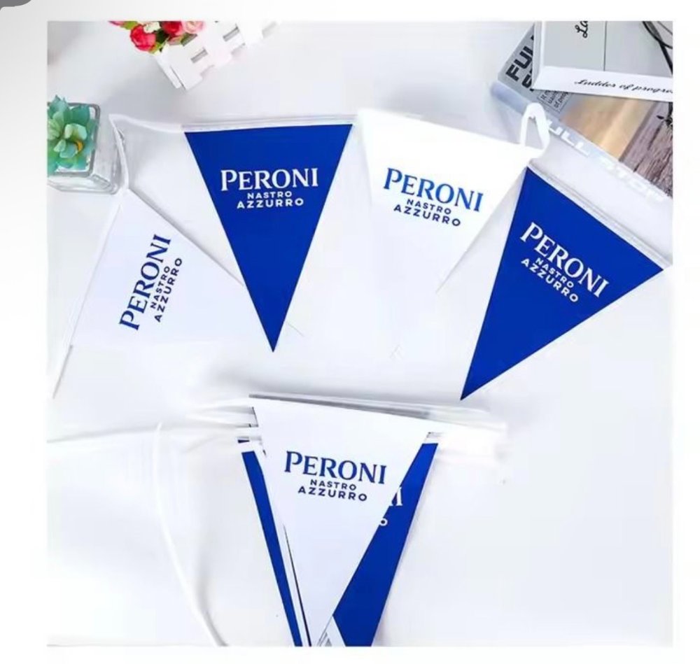 BANDERIN PROMOCIONAL 25 ANCHO X 30 ALTO CON ESTAMPADO METRO.