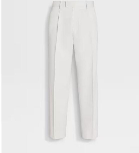 PANTALON DE CASIMIR COLOR BLANCO, TALLAS DESDE S A XL