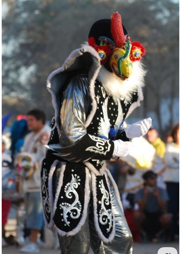 TENIDA CONDOR TIRANA INCLUYE PLUMAJES Y CUELLO DE PIEL.