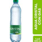 AGUA CRISTAL CON GAS 600ML