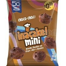 Inacake mini sabor a chocolate 55g