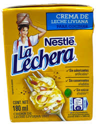 la lechera crema de leche liviana 180ml