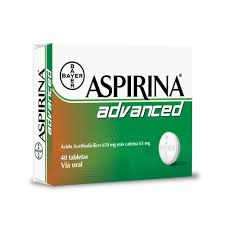 Aspirina advance sobre 65mg
