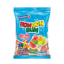 Bombom bum  surtido tropical 456g