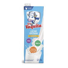 Leche entera la vaquita 1Litro
