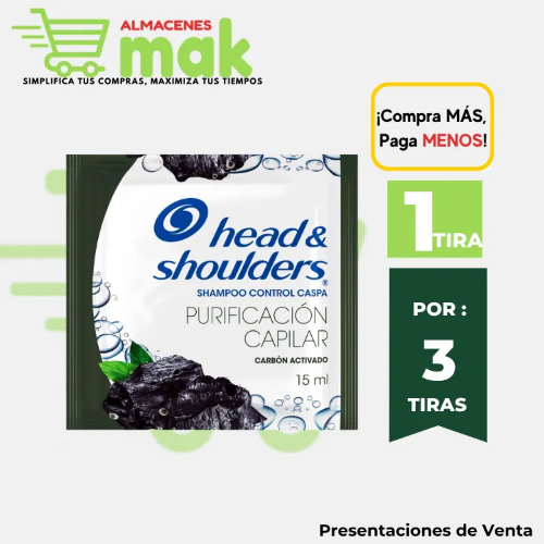 Head &  shoulders purificacion negro