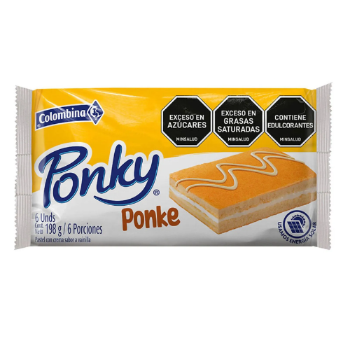 Ponky ponke sabor a vainilla 33g