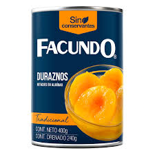 Facundo duraznos en almibar 820g