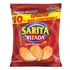 Sarita rizada sabor picante 20g