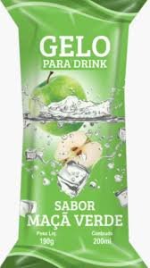 gelo saborizado sabor maça