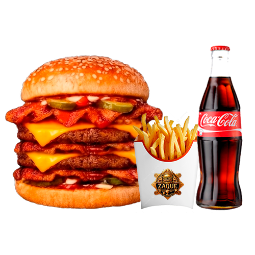 Triple Cheeseburger Combo