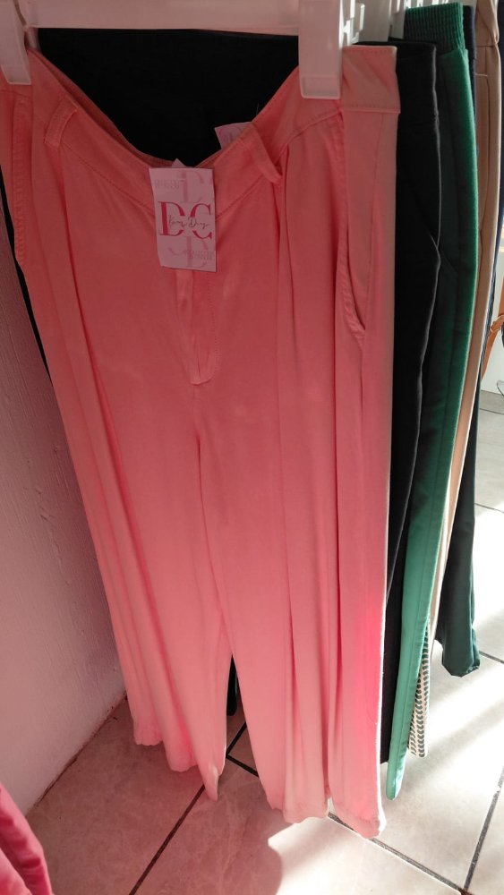 PANTALON PALAZZO ROSA