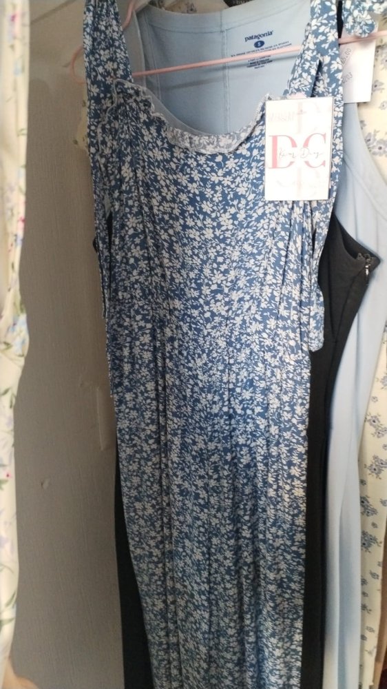 VESTIDO ESTAMPADO CELESTE