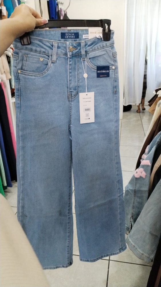 PANTALON  DENIM LOVERS WIDE LIGE PETITE