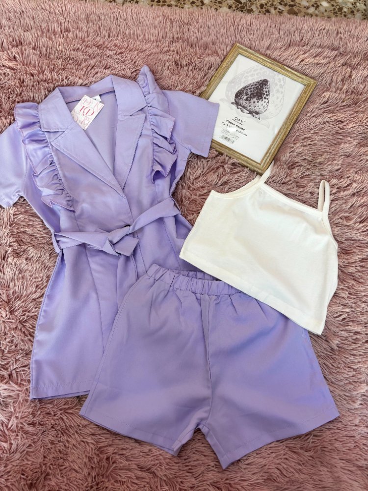 TRAJE BLUSA CHALECO+PANTALONETA