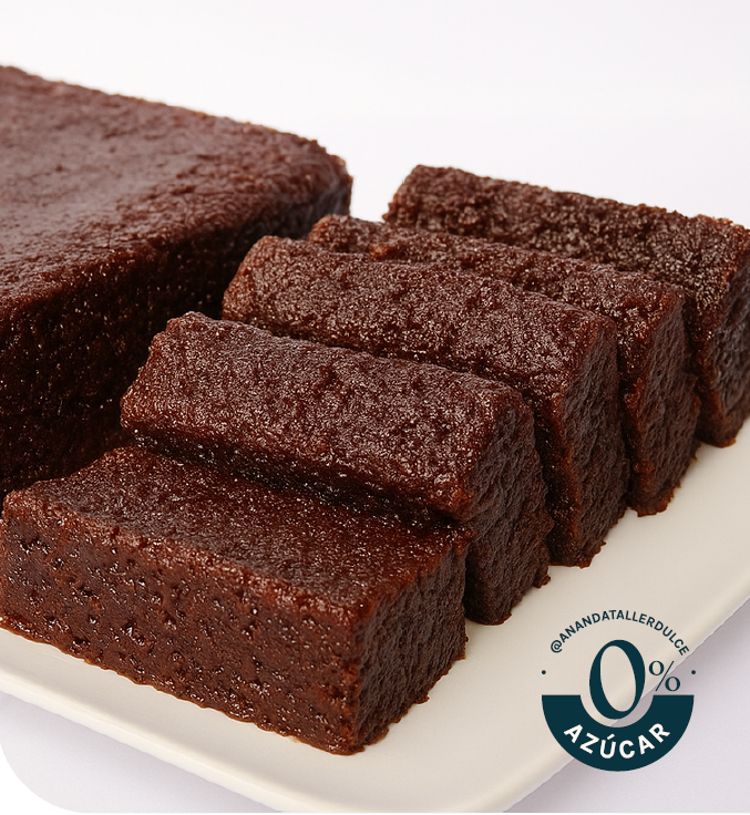 Bizcocho de Chocolate 0% azúcar (16 porciones o 72 bocados)