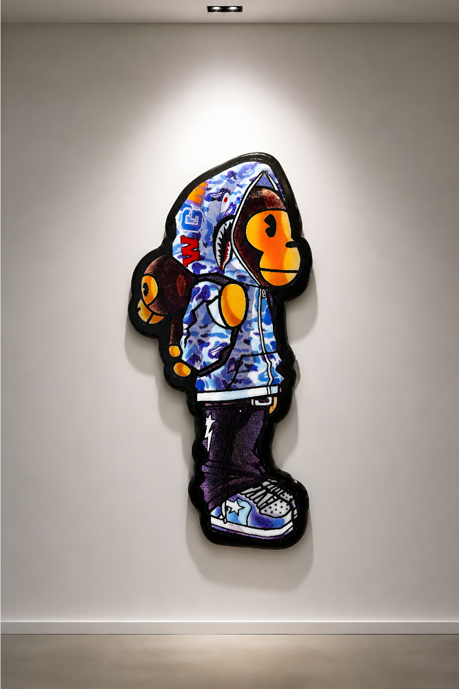 Arte en madera: Bathing Ape