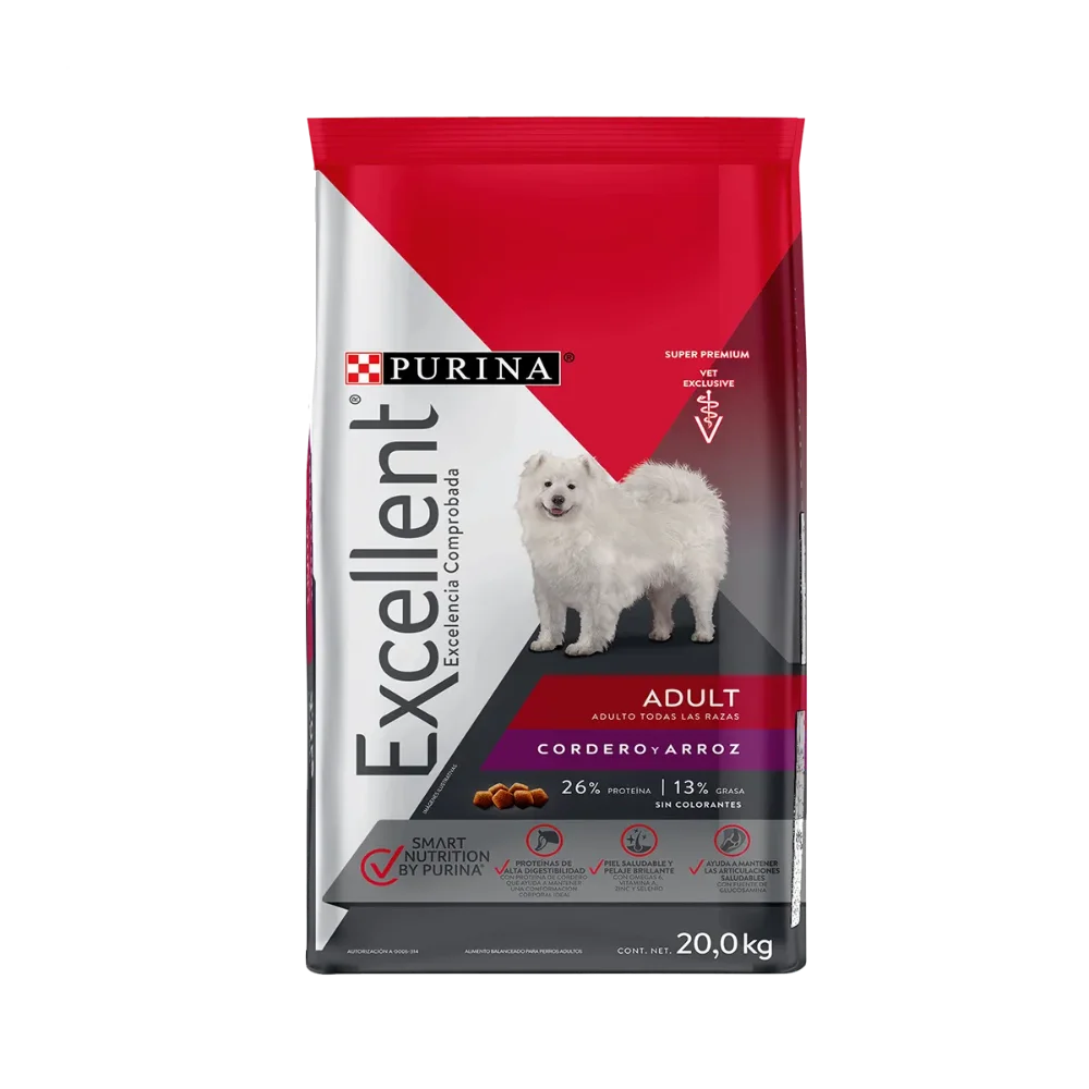 Excellent Canino Adulto Cordero y Arroz