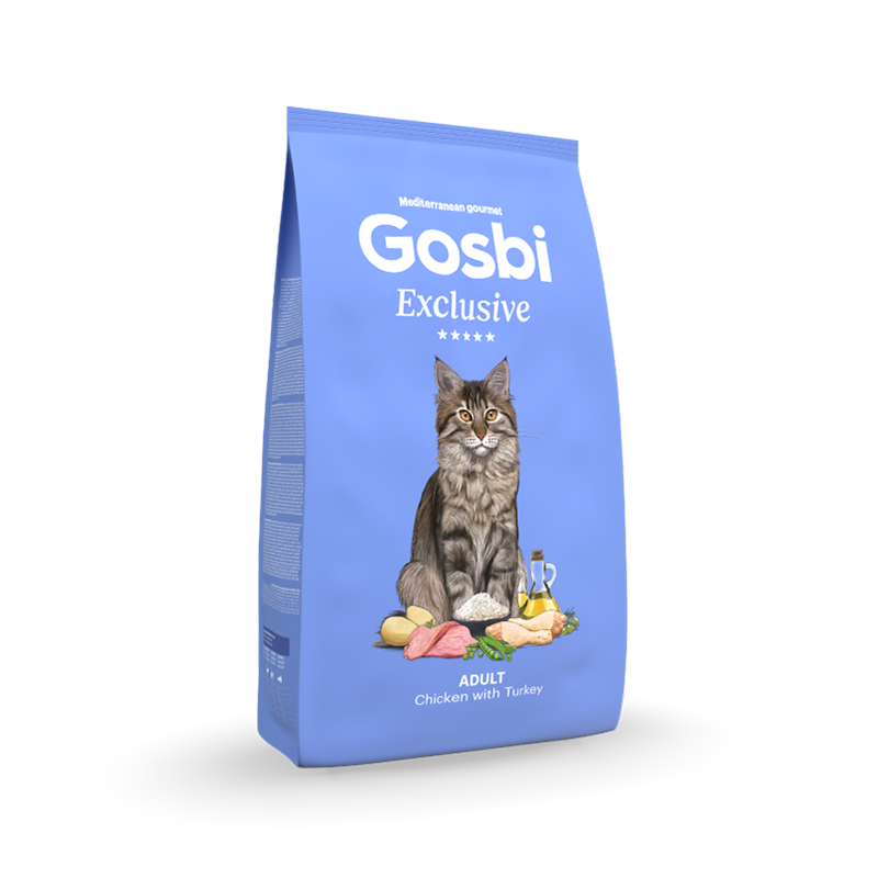Gosbi Felino Exclusive Adulto Pollo y Pavo
