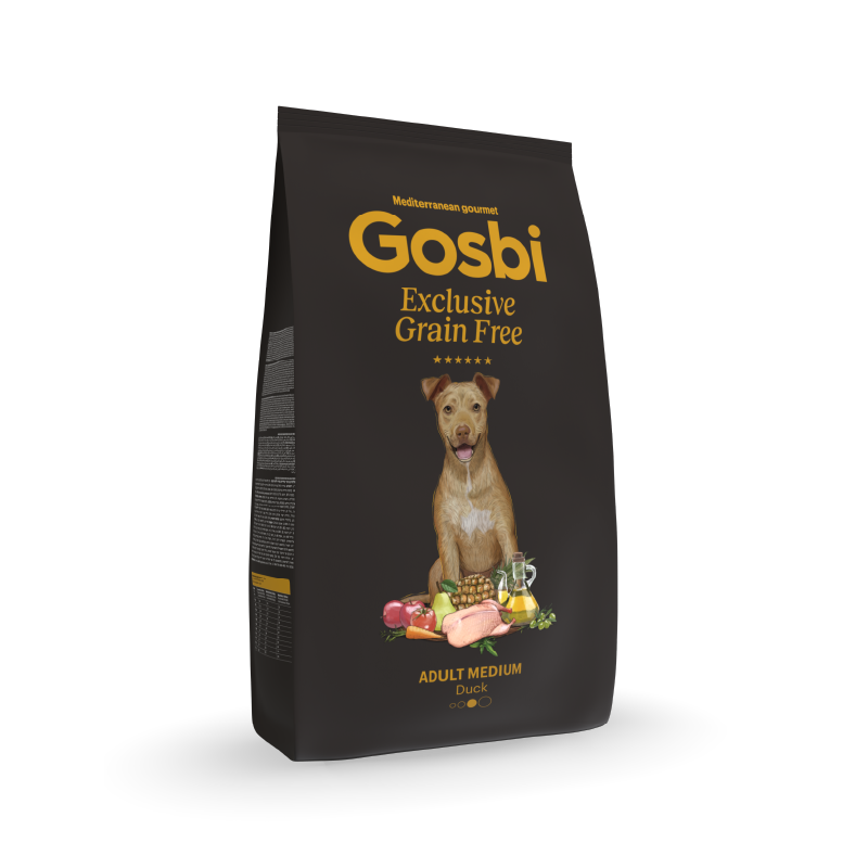 Gosbi Exclusive Canino Mediano Pato Libre de granos