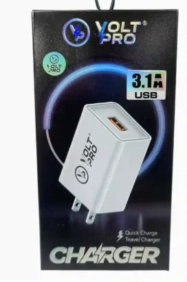 Cargador de Pared Volt Pro 3.1A • Fast Charge Travel Edition