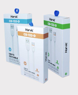 Cable de Carga Extra Largo Harvic 3M