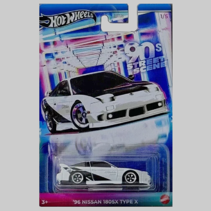 Hot Wheels 90's Street Scene Nissan 180SX, Nissan 300ZX, Toyota Célica