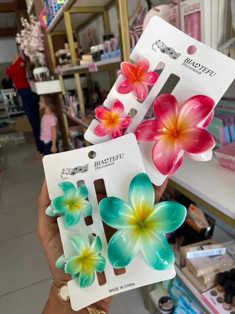 SET DE 3 PINZAS HAWAIANAS PM