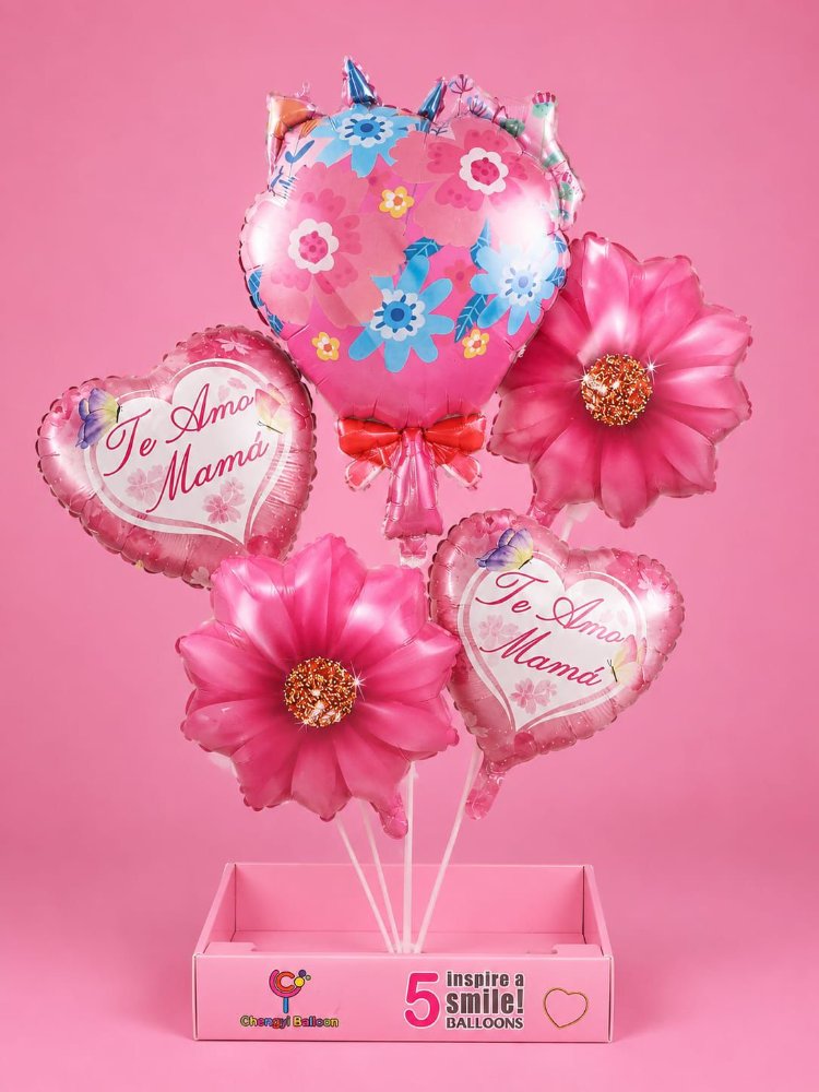 GLOBOS MAMA ROSADOS