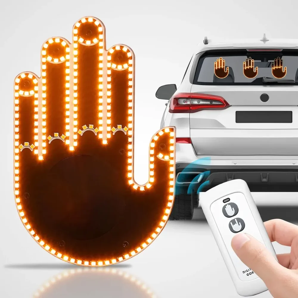 Luz Led de Mano con Gestos para Auto y Control Remoto Carro